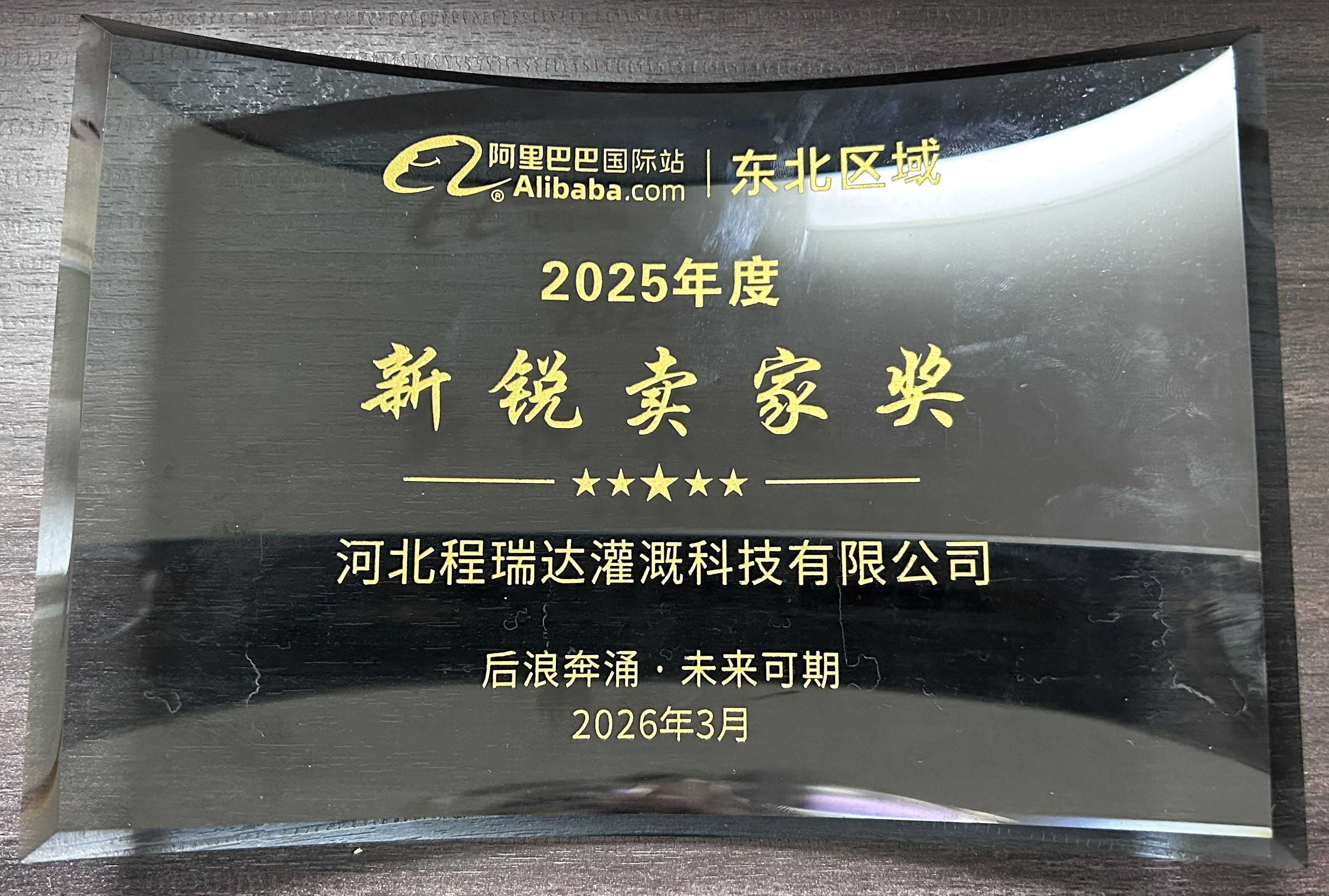 长沙程瑞达灌溉 | 荣获阿里国际站新锐卖家奖